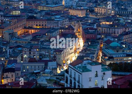 Blick auf Neapel von Angelini-Elmo Stockfoto