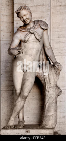 Satyr römische Statue achteckigen Innenhof (Vatikan Museum Rom-Italien) Stockfoto