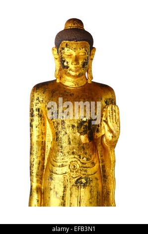 Buddha im Tempel Wat Phra Borommathat Chaiya Stockfoto