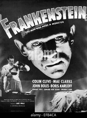 FILM POSTER FRANKENSTEIN (1931) Stockfoto