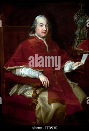 Papst Pius VI (1717 – 1799), Graf Giovanni Angelo Braschi geboren regierte von 1775 bis zu seinem Tod im Jahre 1799 von Batoni, Pompeo Girolamo (1708-87) Pinakothek Vatican Museum Rom Italien Stockfoto