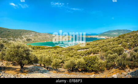 Cres-Stadt auf der Insel Cres, Kroatien Stockfoto