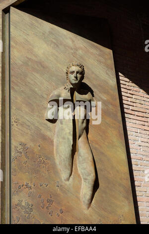 Basilika St. Maria von den Engeln und der Märtyrer Rom Italien Bronze Türen von Igor Mitoraj. Basilika Santa Maria Degli Angeli e Stockfoto