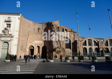 Basilika St. Maria von den Engeln und der Märtyrer Rom Italien Basilika Santa Maria Degli Angeli e dei Martiri Stockfoto