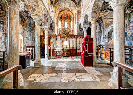 Das Kloster Pantanassa in Mystras, Griechenland Stockfoto