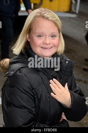 New York, NY, USA. 30. Januar 2015. Lauren Potter unterwegs für Promi-Schnappschüsse - Fr, New York, NY 30. Januar 2015. © Derek Sturm/Everett Collection/Alamy Live-Nachrichten Stockfoto