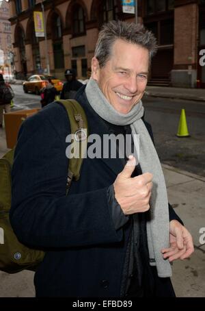 New York, NY, USA. 30. Januar 2015. Tim Matheson unterwegs für Promi-Schnappschüsse - Fr, New York, NY 30. Januar 2015. © Derek Sturm/Everett Collection/Alamy Live-Nachrichten Stockfoto