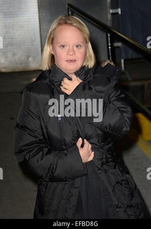 New York, NY, USA. 30. Januar 2015. Lauren Potter unterwegs für Promi-Schnappschüsse - Fr, New York, NY 30. Januar 2015. © Derek Sturm/Everett Collection/Alamy Live-Nachrichten Stockfoto
