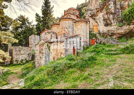 Das Kloster Peribleptos in Mystras, Griechenland Stockfoto