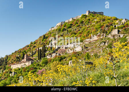 Das Kloster Pantanassa in Mystras, Griechenland Stockfoto