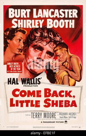 BURT LANCASTER POSTER KOMMEN ZURÜCK, KLEINE SHEBA (1952) Stockfoto