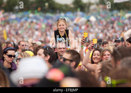 28. Juni 2014. Eine Menge sammeln für Lana Del Ray am Samstagnachmittag. Stockfoto