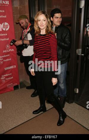 Park City, UT, USA. 30. Januar 2015. Judy Greer im Ankunftsbereich für Oma-Premiere auf der 2015 Sundance Film Festival, Eccles Center, Park City, UT 30. Januar 2015. Bildnachweis: James Atoa/Everett Collection/Alamy Live-Nachrichten Stockfoto