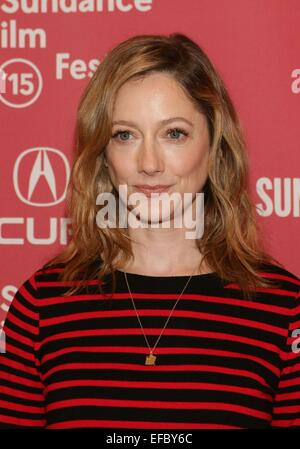 Park City, UT, USA. 30. Januar 2015. Judy Greer im Ankunftsbereich für Oma-Premiere auf der 2015 Sundance Film Festival, Eccles Center, Park City, UT 30. Januar 2015. Bildnachweis: James Atoa/Everett Collection/Alamy Live-Nachrichten Stockfoto