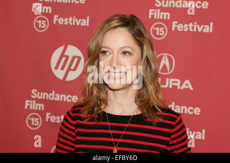 Park City, UT, USA. 30. Januar 2015. Judy Greer im Ankunftsbereich für Oma-Premiere auf der 2015 Sundance Film Festival, Eccles Center, Park City, UT 30. Januar 2015. Bildnachweis: James Atoa/Everett Collection/Alamy Live-Nachrichten Stockfoto