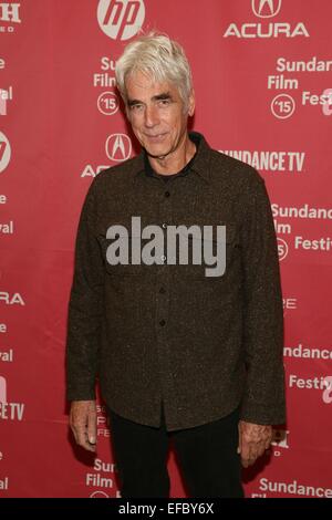 Park City, UT, USA. 30. Januar 2015. Sam Elliott im Ankunftsbereich für Oma-Premiere auf der 2015 Sundance Film Festival, Eccles Center, Park City, UT 30. Januar 2015. Bildnachweis: James Atoa/Everett Collection/Alamy Live-Nachrichten Stockfoto