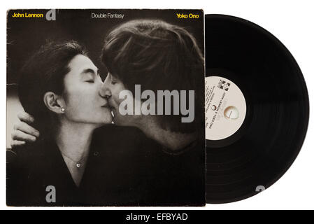 Fantasy-Doppelalbum von John Lennon und Yoko Ono. Es war während der Aufnahme des Albums, dass John Lennon ermordet wurde Stockfoto