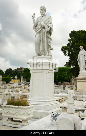Kuba Havanna La Habana Vieja Nekropole de Colon Altstadt Friedhof 1860 2m 135 Hektar Memorial Bernardo J Valdes Familie begraben Stockfoto