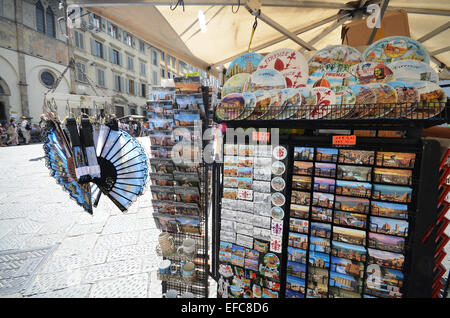 Postkarten an Florenz Kathedrale, Italien Stockfoto