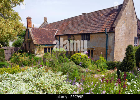 Margery Fish Cottage-Garten an der East Lambrook Manor, Somerset, England, UK Stockfoto