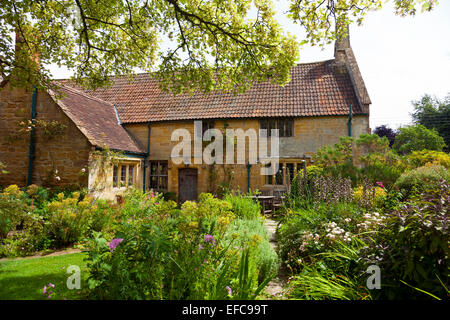 Margery Fish Cottage-Garten an der East Lambrook Manor, Somerset, England, UK Stockfoto