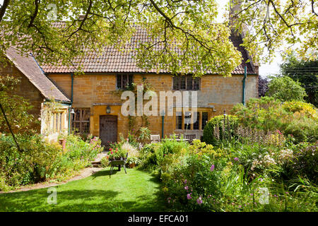 Margery Fish Cottage-Garten an der East Lambrook Manor, Somerset, England, UK Stockfoto