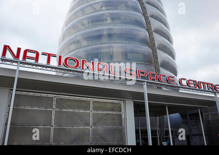 Eingang zum National Space Centre Leicester UK Stockfoto