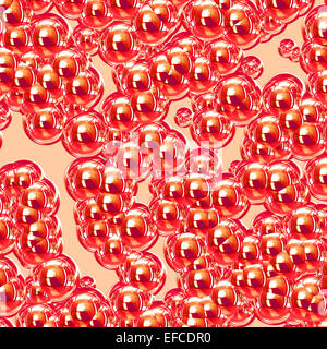 Zusammenfassung Hintergrund schweben rote Bläschen Stockfoto