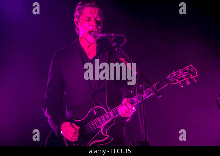 Mailand Italien. 30. Januar 2015. Die amerikanische alternative-Rock-Band INTERPOL tritt bei der Fabrique, ihr neues Album "El Pintor" präsentieren Stockfoto