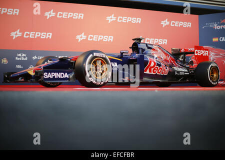 Jerez De La Frontera, Spanien. 31. Januar 2015. Die Scuderia Toro Rosso STR10 ist Circuito de Jerez in Jerez De La Frontera, Spanien gesehen. Bildnachweis: James Gasperotti/ZUMA Draht/Alamy Live-Nachrichten Stockfoto