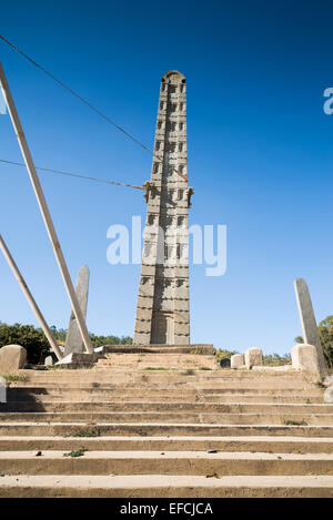 Stelen Park in Axum Tigre Provinz Äthiopien Afrika Stockfoto