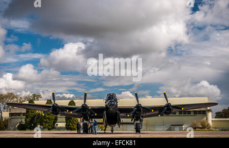 Avro Lancaster B1 zweiten Weltkrieg schwere Bomber, betrieben von der RAF Schlacht von Großbritannien Flug Stockfoto