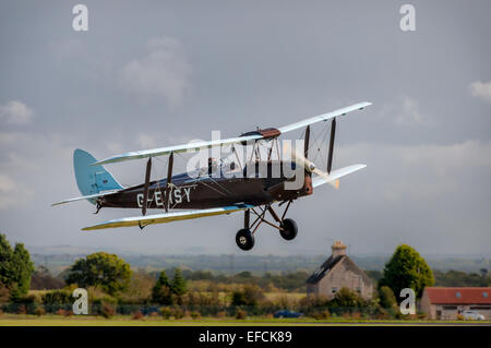 De Havilland Tiger Moth, 1930er Jahre biplane At Richmond Airshow Stockfoto