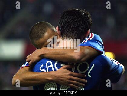 David TREZEGUET/Willy SAGNOL - 11.10.2006 - Frankreich/Iles lang - FC Sochaux. Foto: Topimage/Icon Sport Stockfoto