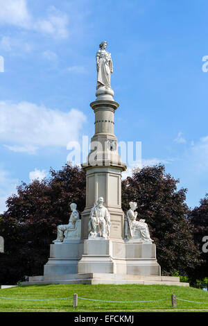 Soldatenräte Nationaldenkmal, Ort der Gettybsburg Adresse, Soldiers' National Cemetery, Gettysburg National Militiary Park, USA Stockfoto