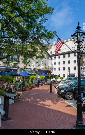 Pub und Restaurant am Lincoln Square in der Innenstadt von Gettysburg, Adams County, Pennsylvania, USA Stockfoto