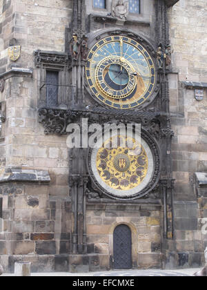 Astronomische Uhr Prag Stockfoto