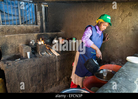 Coffee Shop, Addis Abeba, Äthiopien, Afrika Stockfoto