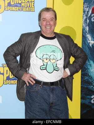 New York, New York, USA. 30. Januar 2015. VoiceOver-Schauspieler RODGER BUMPASS besucht die Weltpremiere von "The SpongeBob-Film - Schwamm Out of Water 3D" bei AMC Lincoln Square statt. Bildnachweis: Nancy Kaszerman/ZUMAPRESS.com/Alamy Live-Nachrichten Stockfoto