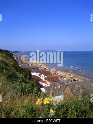 Strand und Pier, Sandown, Isle Of Wight, England, Vereinigtes Königreich Stockfoto