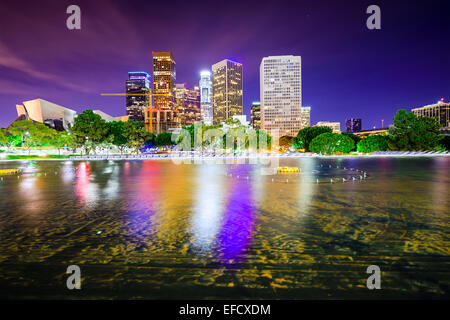 Die Innenstadt von Skyline von Los Angeles, Kalifornien, USA. Stockfoto