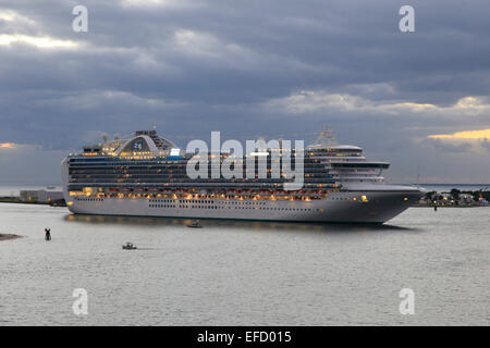 Kreuzfahrtschiff "Ruby Princess" Stockfoto