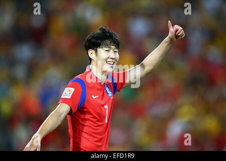 Sydney, Australien. 31. Januar 2015. Heung-Min Son (KOR) Fußball: AFC Asien-Pokal Australien 2015 Final match zwischen Südkorea 1-2 Australien im Stadium Australia in Sydney, Australien. Bildnachweis: Kenzaburo Matsuoka/AFLO/Alamy Live-Nachrichten Stockfoto