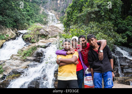 Ravana, Rawana Wasserfälle in der Nähe der Stadt von Ella in Badulla District, Uva Provinz, Sri Lanka, Asien Hochland von Sri Lanka. Stockfoto