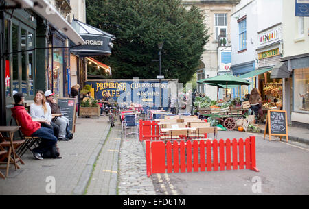 Geschäfte in Clifton, Bristol. Stockfoto