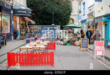 Geschäfte in Clifton, Bristol. Stockfoto