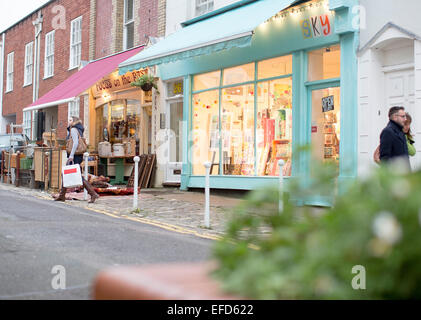 Geschäfte in Clifton, Bristol. Stockfoto