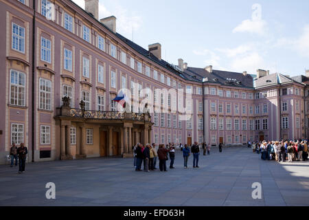 Der neue Königspalast, Prager Burg, Prag, Tschechische Republik Stockfoto