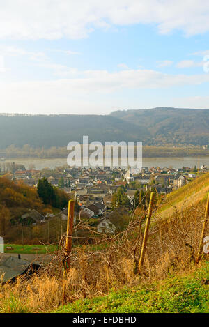 Bild zeigt die Weinberge von Deutschland Stockfoto