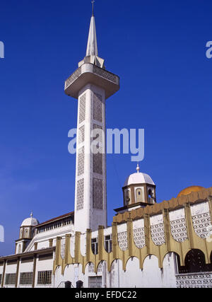 Moschee Minarett, Kota Kinabalu, Sabah State, Borneo, Malaysia Stockfoto